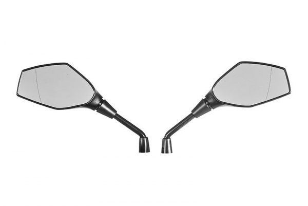 Safety rear-view mirror set, aspherical, right-hand thread M10 x 1.25