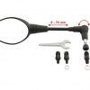 Folding mirror, length adjustable for BMW F650GS/ F650GS Dakar/ G650GS/ G650GS Sertao/ F700GS/ F800GS(2013-)/F800GS Adventure/Husqvarna Nuda 900(R)/KTM 1090 Adventure /1190 ADV-R /1290 Super Adventure/ Yamaha Tenere 700