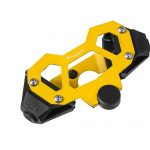 Hard Part steering stop for the BMW R1250GS Adventure/ R1200GS Adventure (LC), yellow
