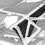 Passenger footpeg splash guard (set) for BMW R1250GS/ R1250GS Adventure/ R1200GS (LC) / R1200GS Adventure (LC)