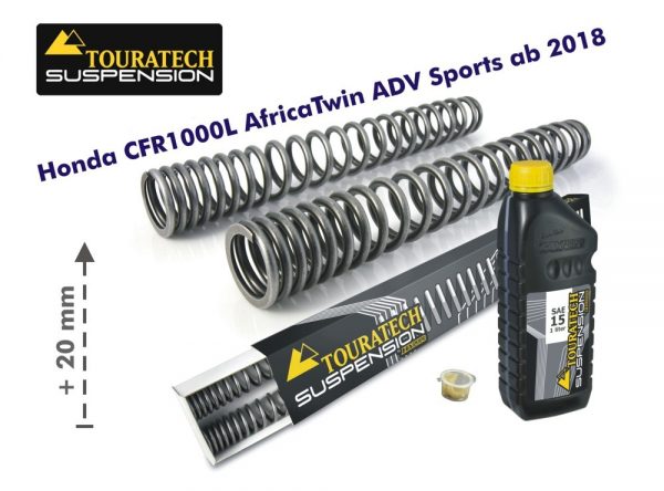 Progressive fork springs for Honda CRF1000L Africa Twin from 2018 +20mm / Offroad Travel