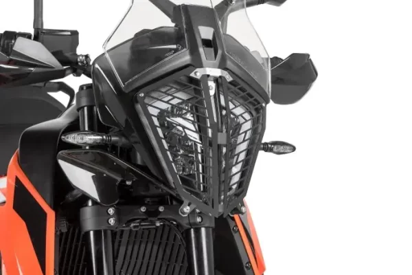 Headlamp guard, aluminium, with quick release fastener for KTM 790 Adventure / 790 Adventure R *OFFROAD USE ONLY*